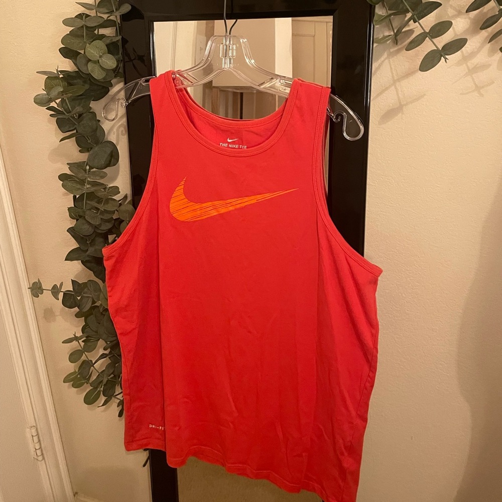 Nike Dri Fit Orange Tank Top